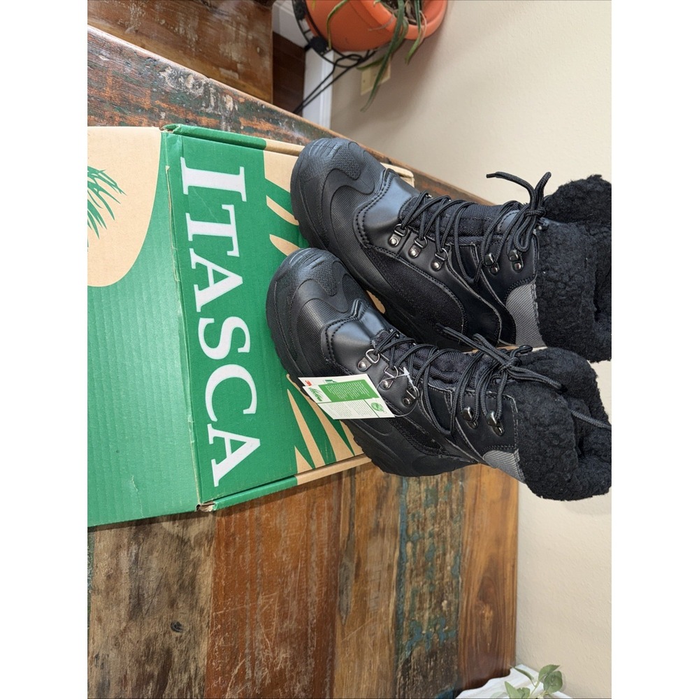 Itasca Ladies Winter Boots *black "Sleigh Bell" Size 8m * Fleece Lined Size 8